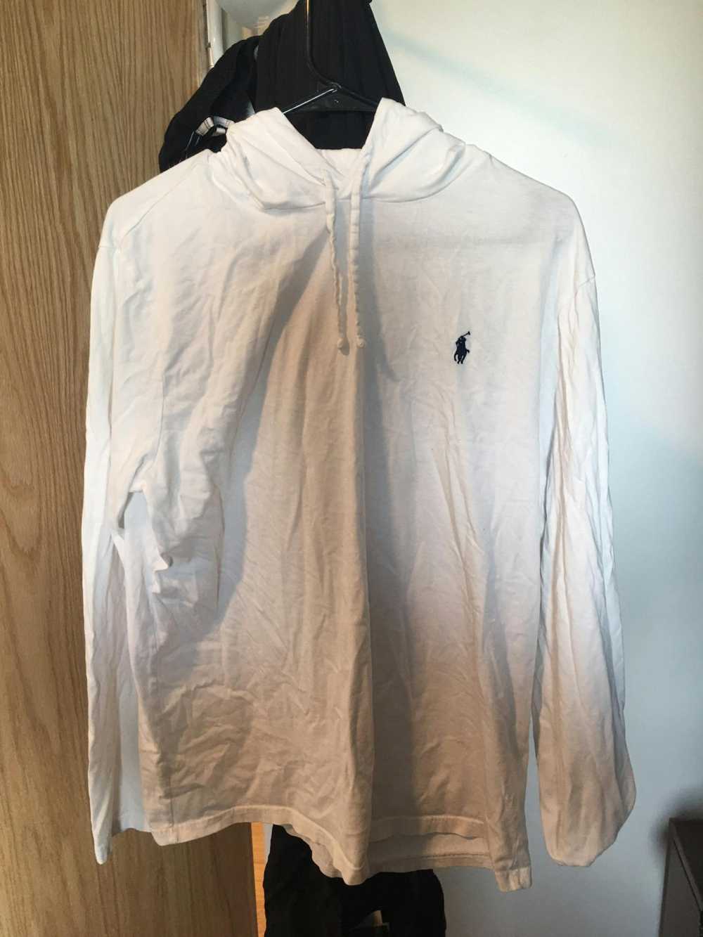 Polo Ralph Lauren White thin fabric polo hoodie - image 1