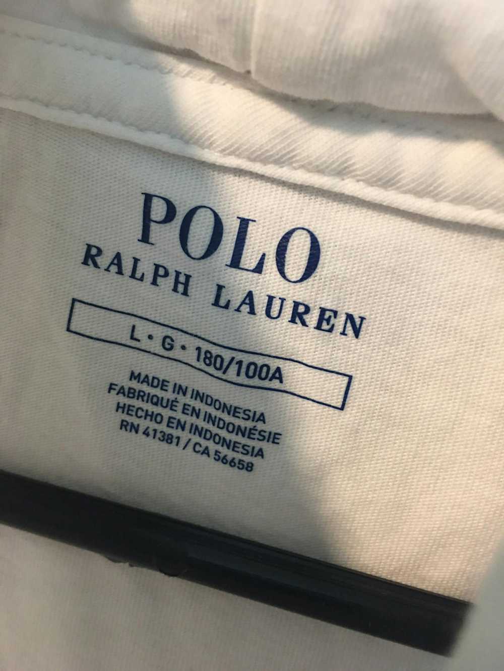 Polo Ralph Lauren White thin fabric polo hoodie - image 2