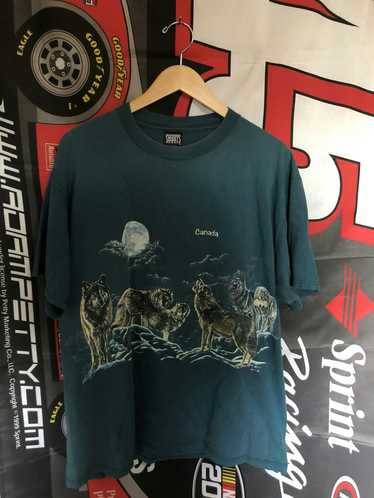 Vintage Vintage Canada Wolf All Over Print Shirt
