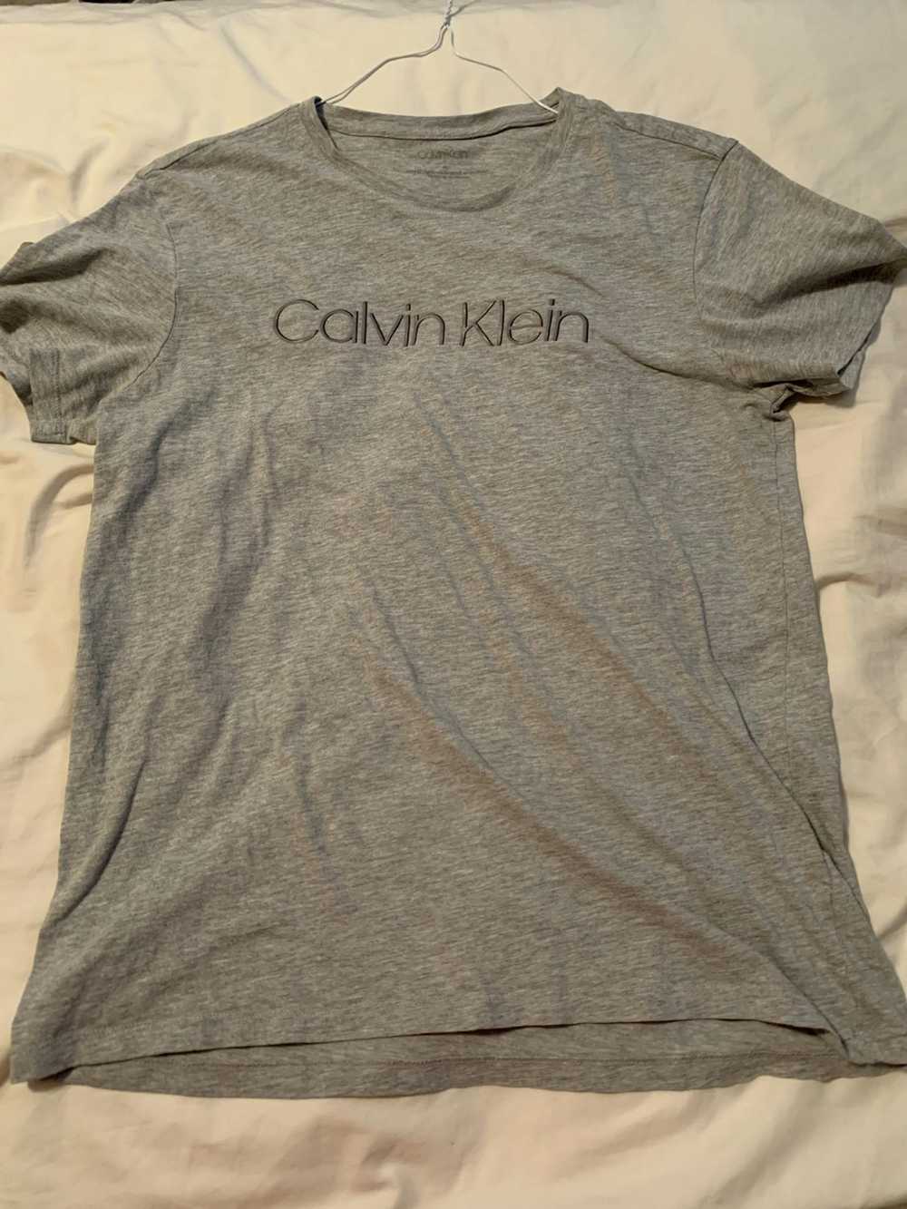 Calvin Klein Grey Calvin Klein short sleeve shirt - image 3