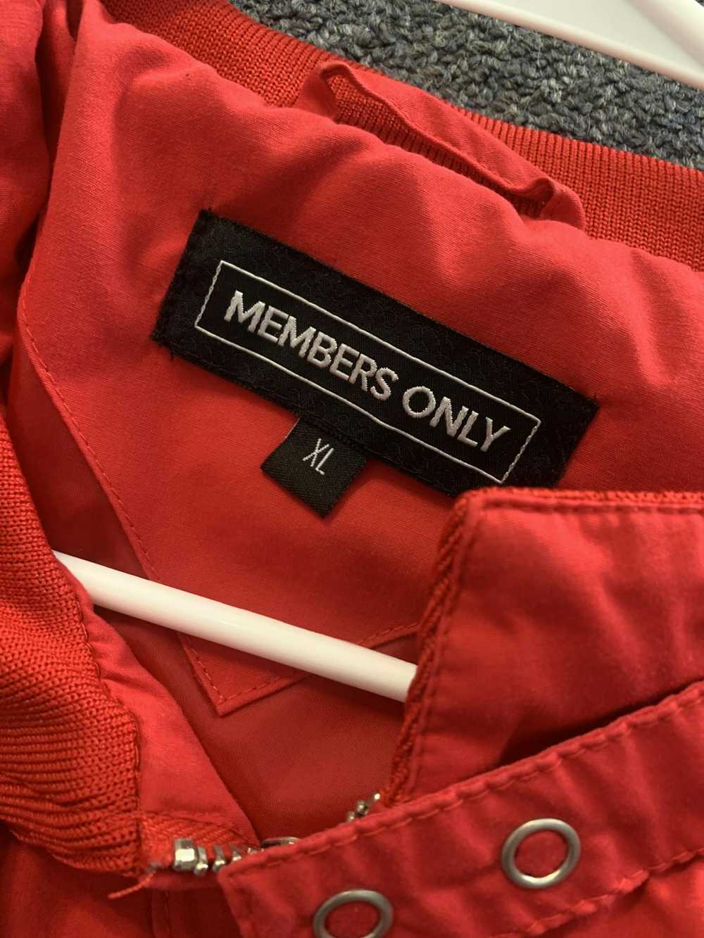 Members Only Vintage Members Only Jacket Red Cafe… - image 2