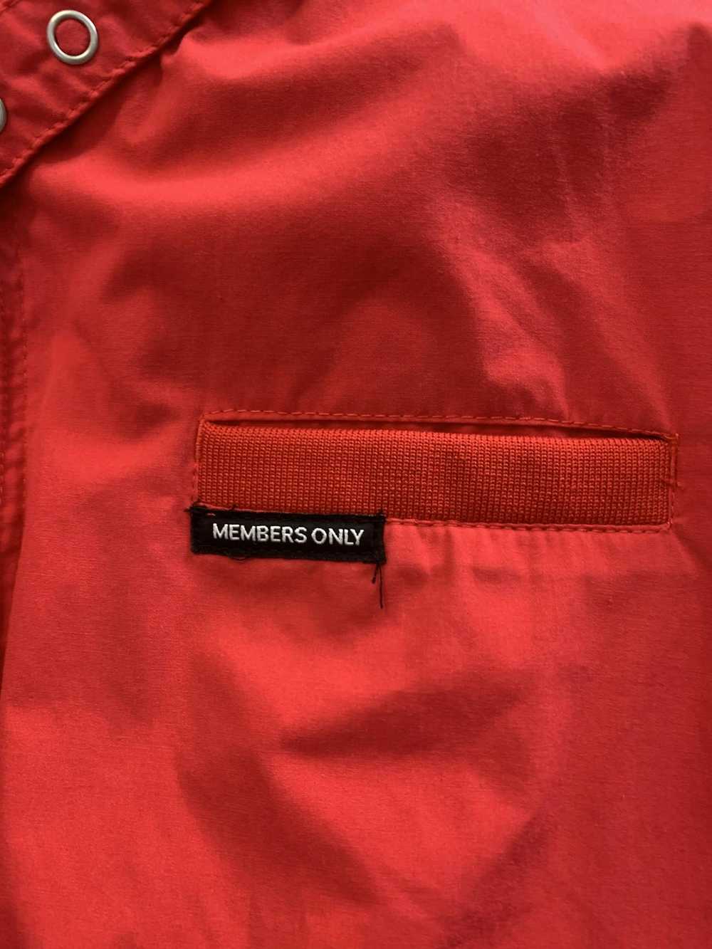 Members Only Vintage Members Only Jacket Red Cafe… - image 3