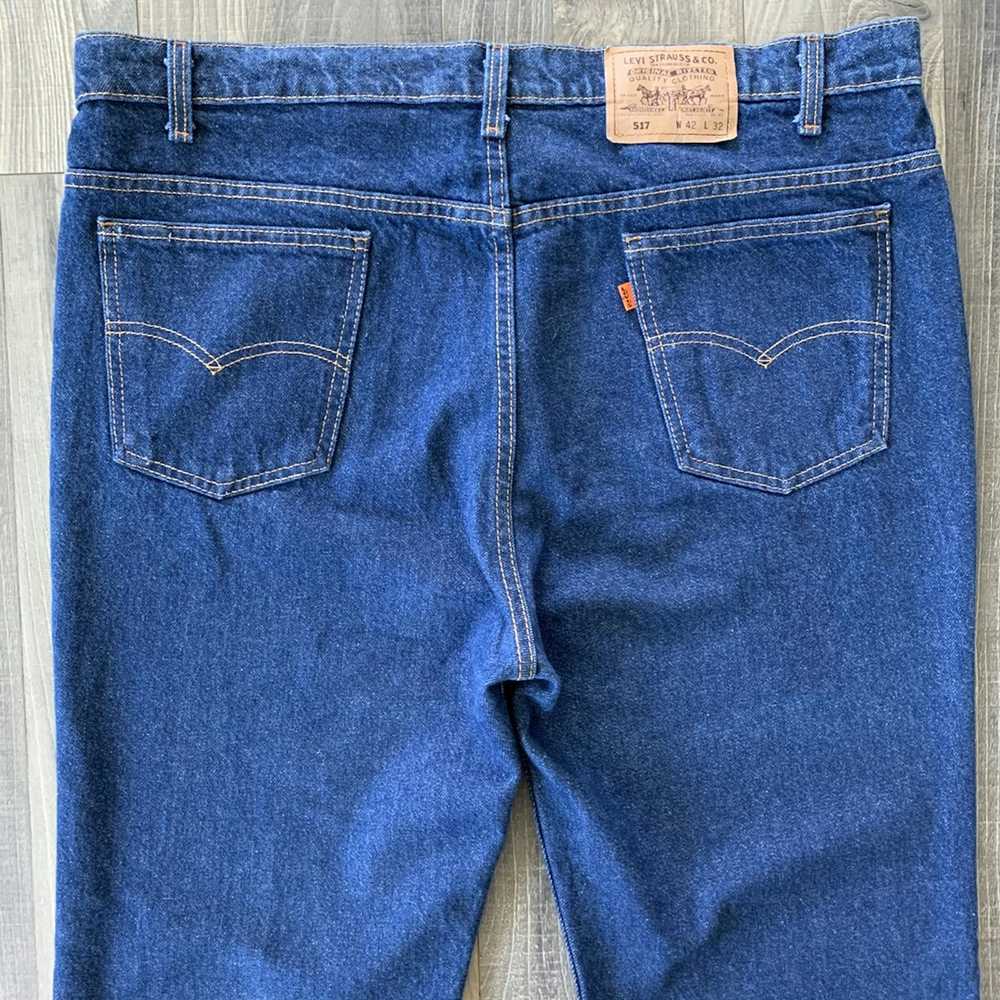 Levi's × Vintage VGT Levi’s 517 Boot Cut Jeans Or… - image 1