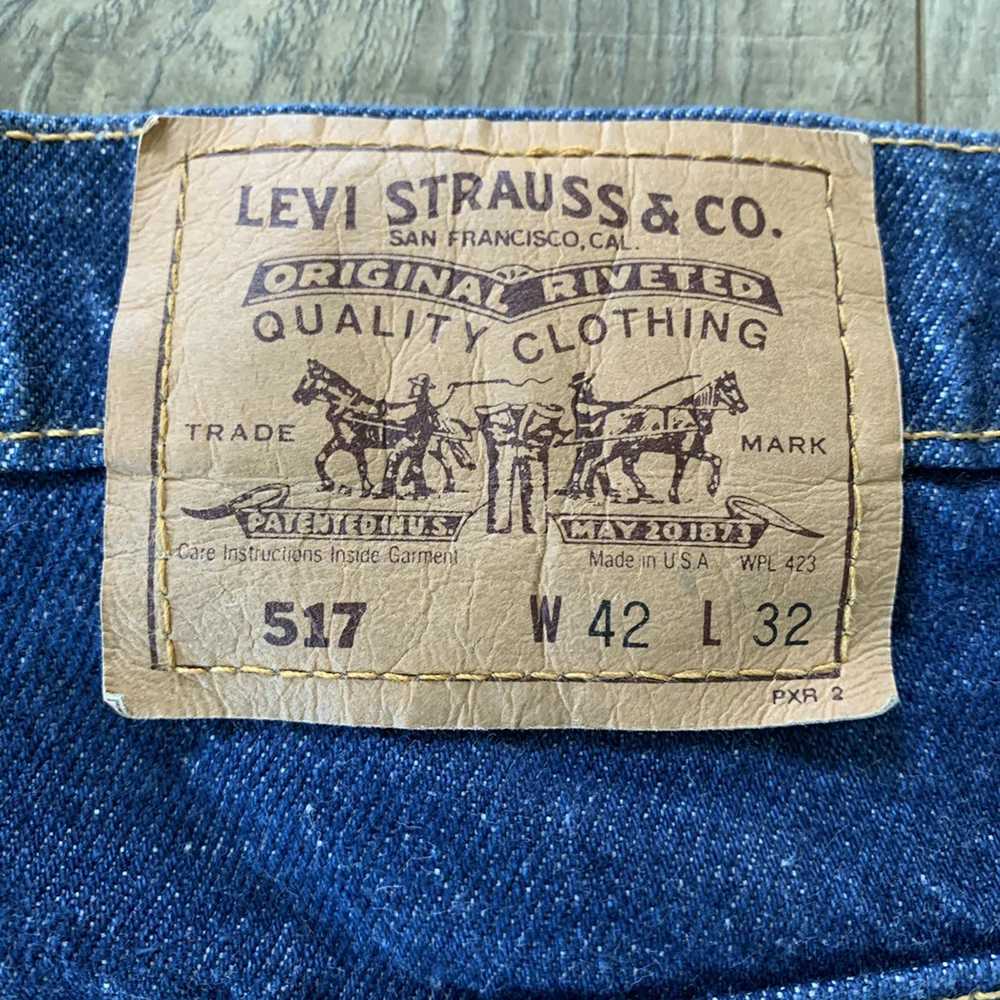 Levi's × Vintage VGT Levi’s 517 Boot Cut Jeans Or… - image 9