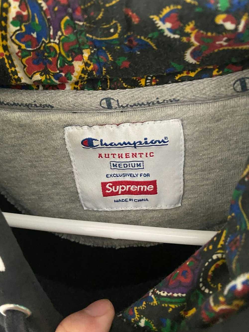 Champion × Supreme Supreme Champion Paisley Hoodie - image 4