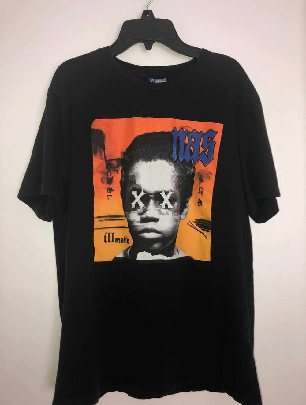 Nas H&M x nas t shirt M illmatic hip hop rap - image 1