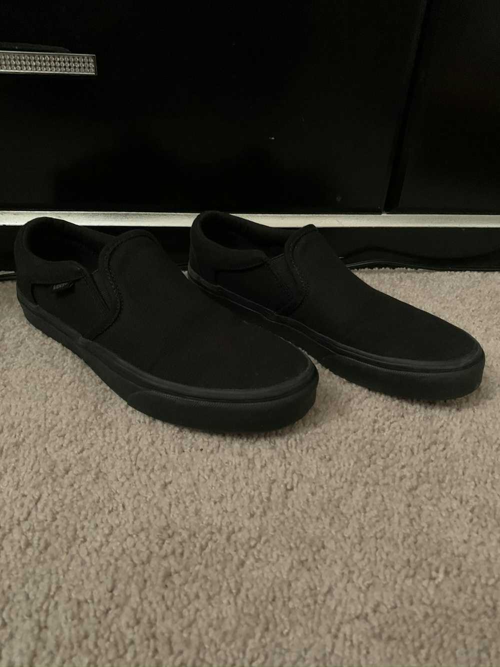 Vans All Black Slip-on Vans (box included) - image 1