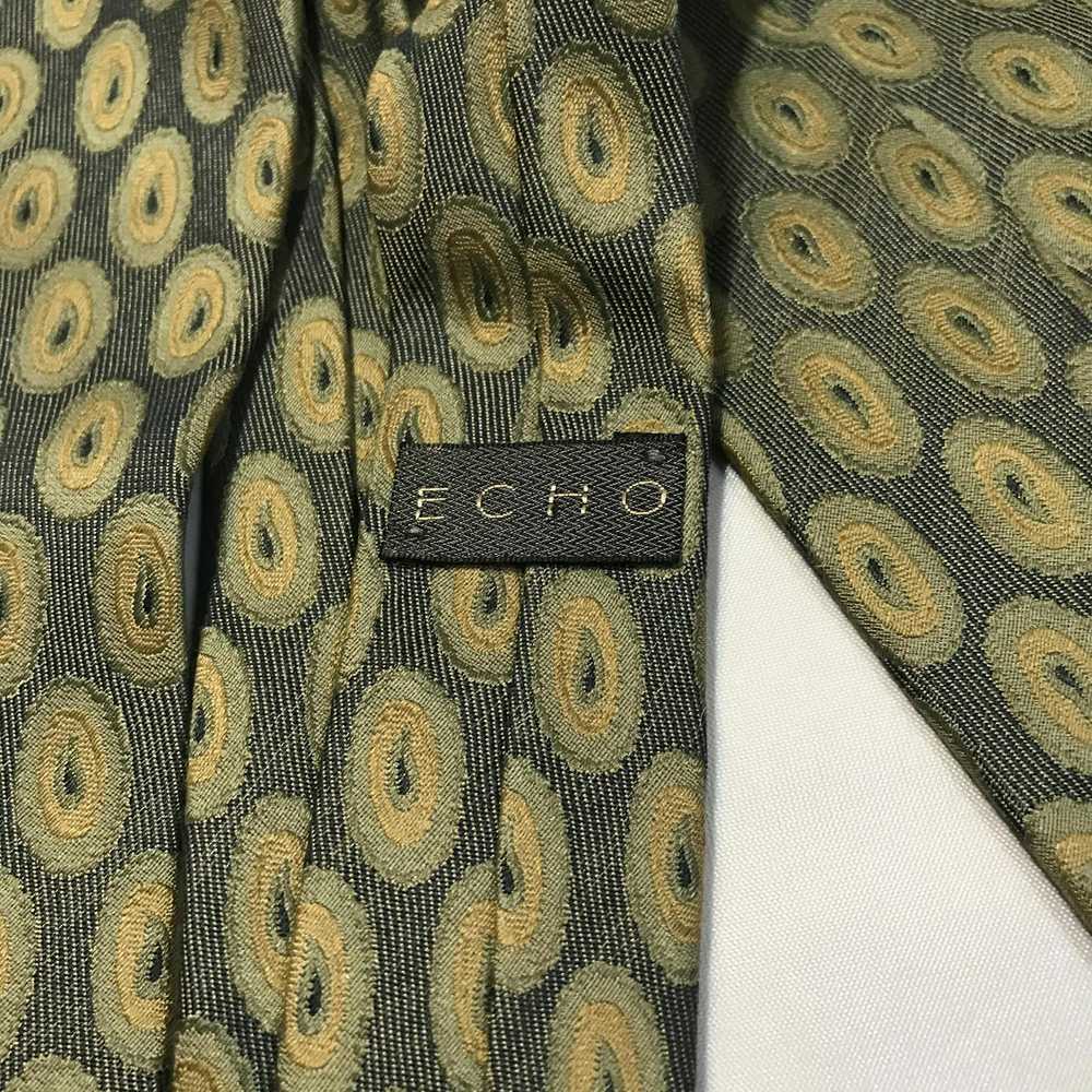 Vintage Vintage Silk Echo Men's Necktie Tie Green… - image 2