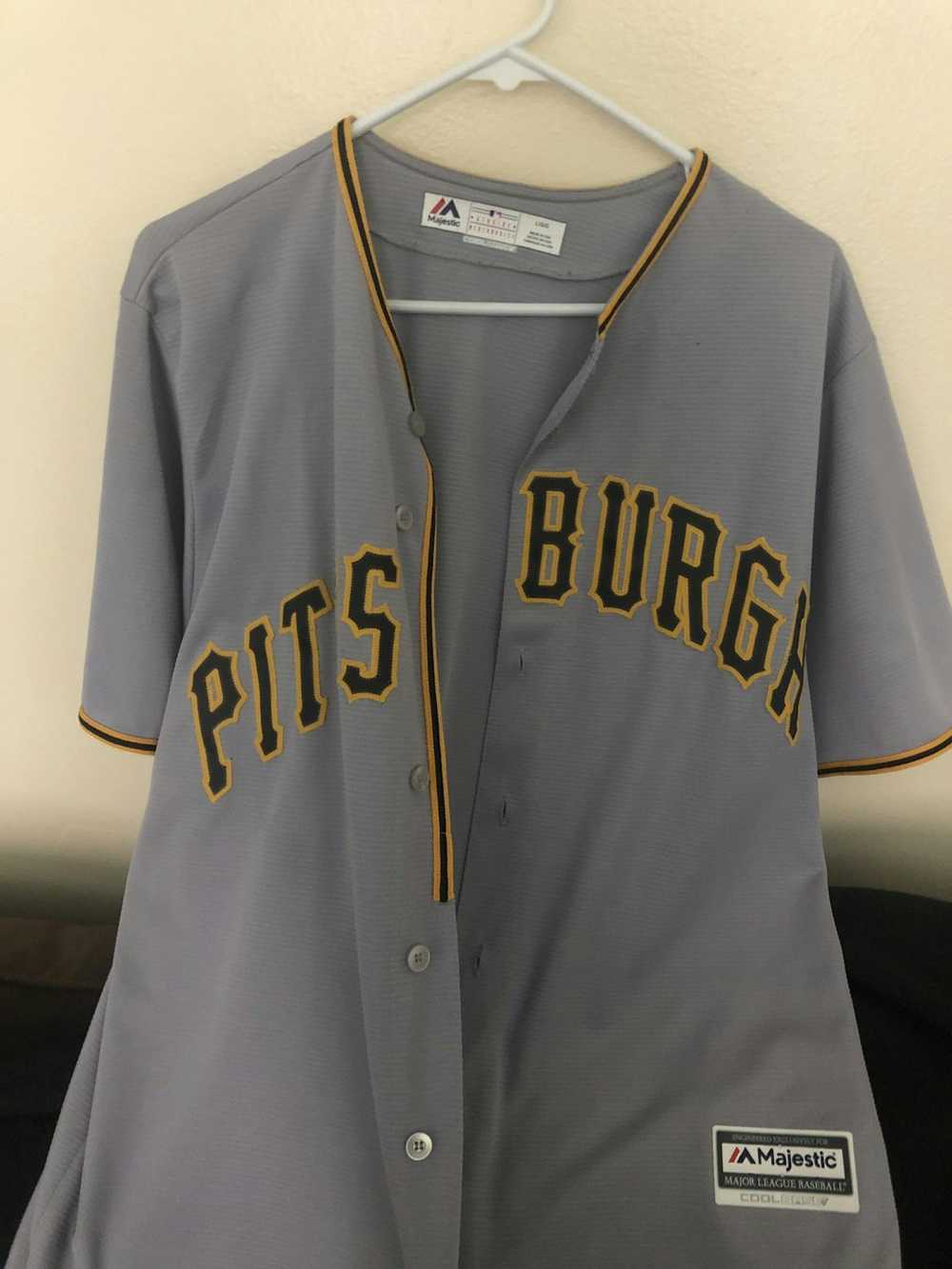 Majestic Pittsburgh Pirates No Name Jersey - image 1