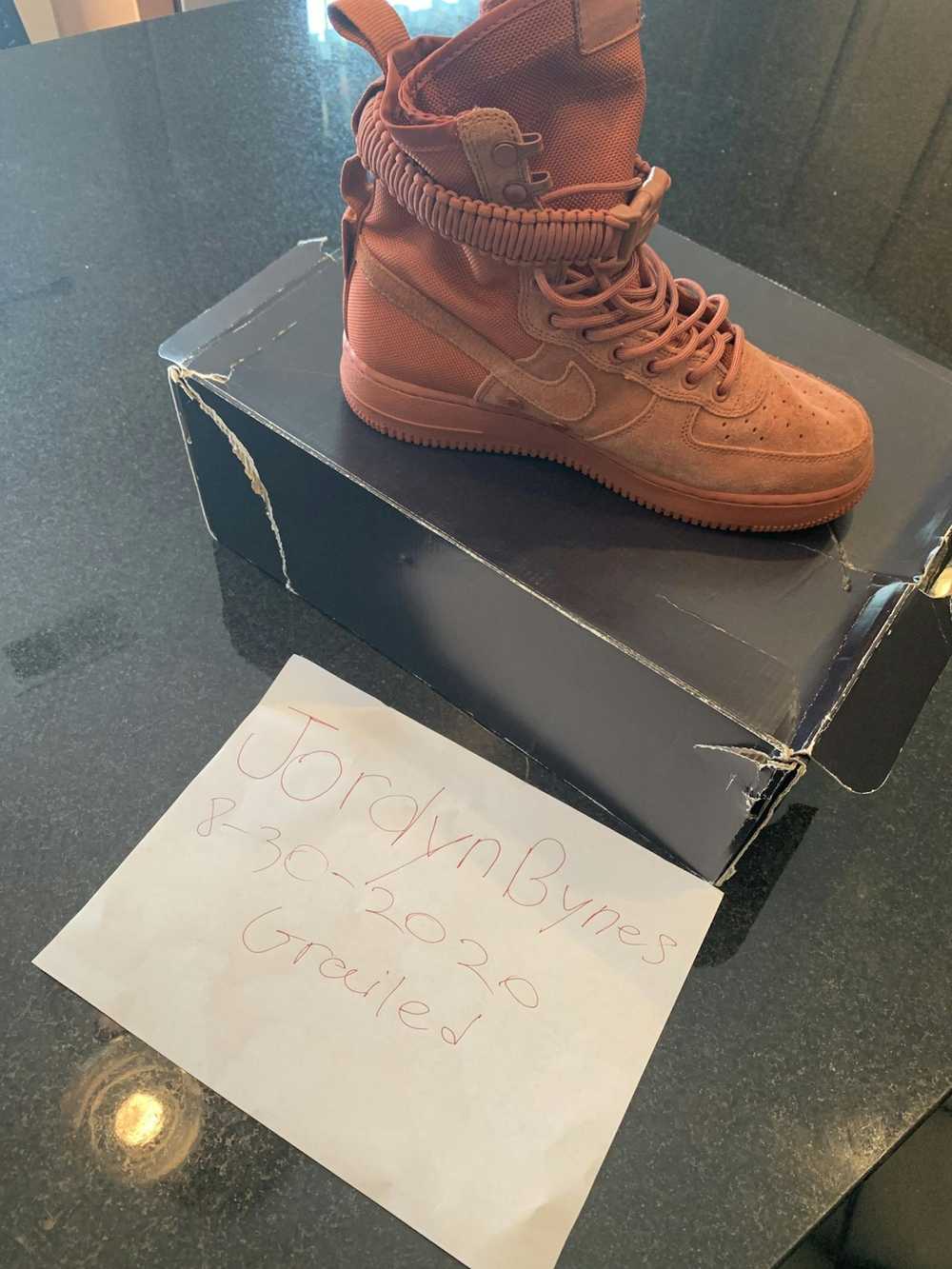 Nike AF1 Hightop Dusty Peach - image 3