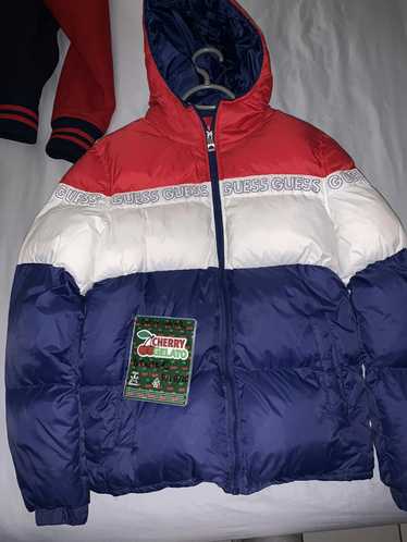 Guess Guess blue/red/white puffer jacket