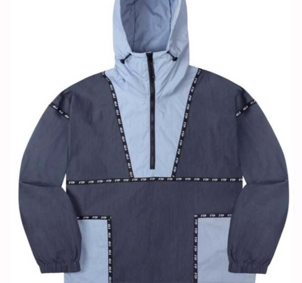 Fuck The Population FTP Taped Anorak (Navy) - image 1