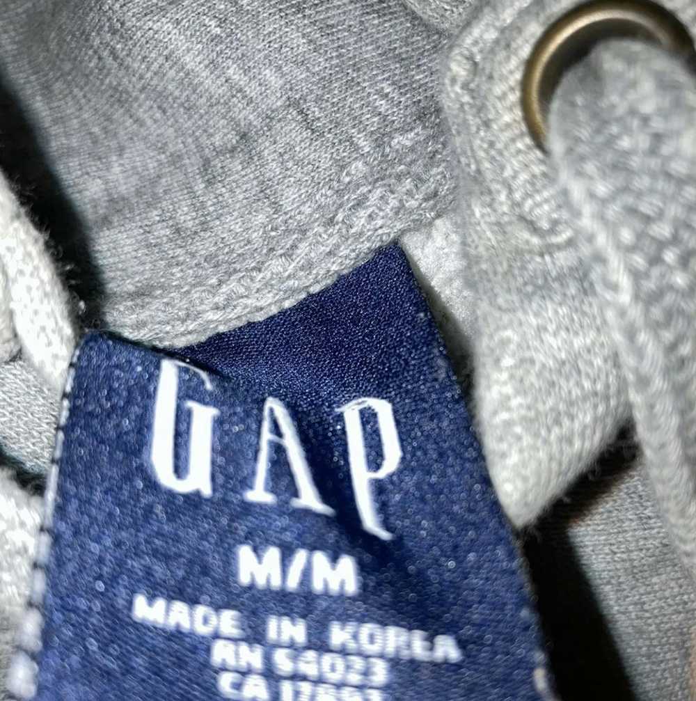 Gap × Hype × Vintage Vintage 90s Gap Logo Hoodie Grey - Gem