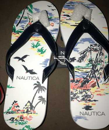 Nautica Nautica Beachy Scenes Unisex--new Flip Flo