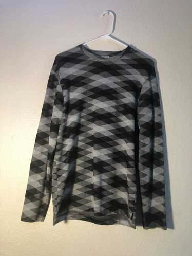 Armani Grey and black Armani sweater