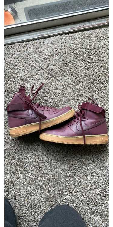 Nike Unique maroon air force 1s