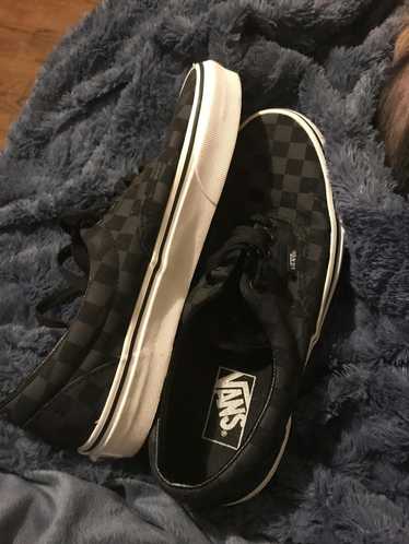 Vans black checkered vans