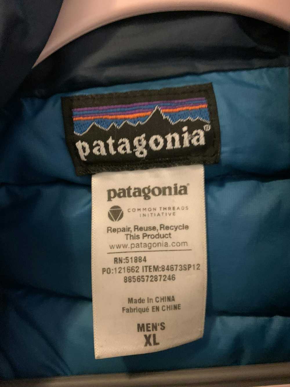 Patagonia Vintage Patagonia navy blue puffer Coat - image 2