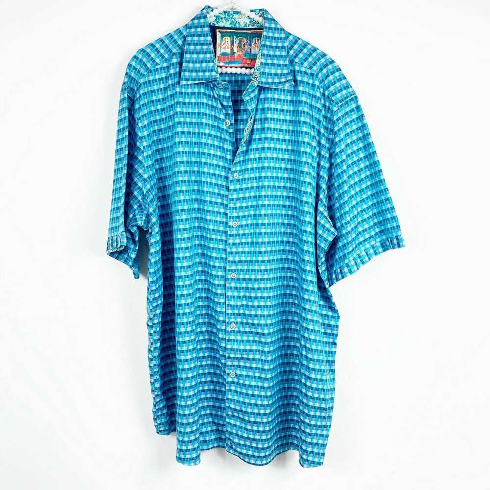 Robert Graham Robert Graham button down 2XLT blue… - image 1