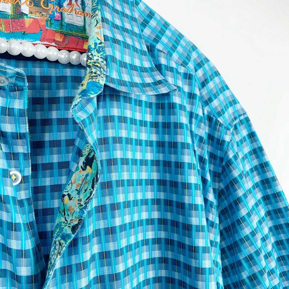 Robert Graham Robert Graham button down 2XLT blue… - image 3