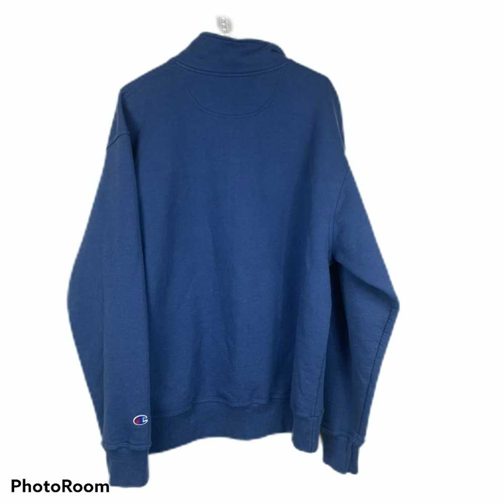 Champion Champion Authentic 1/4 zip pullover blue… - image 4