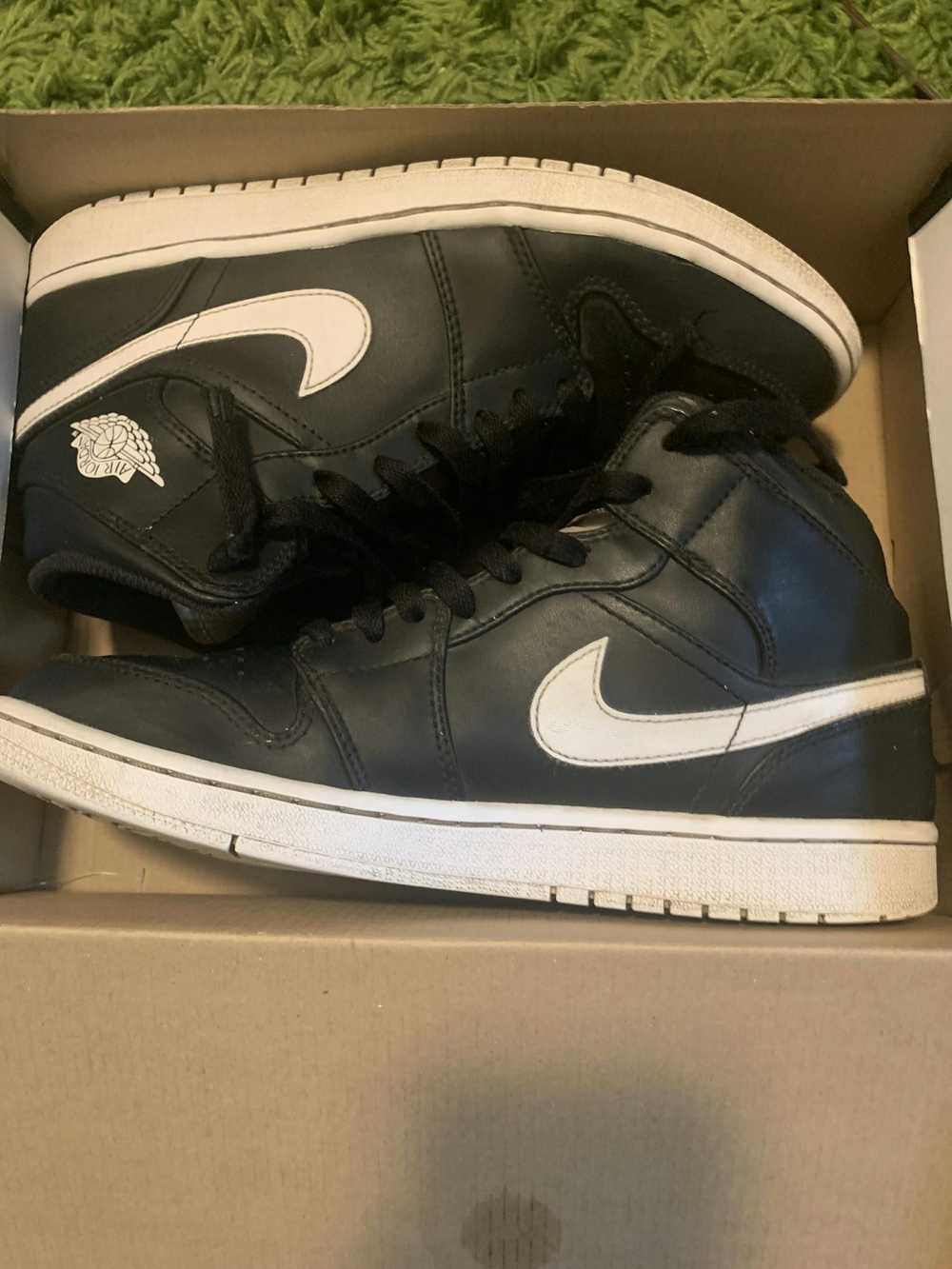 Jordan Brand × Nike Jordan 1 black and white mid … - image 1