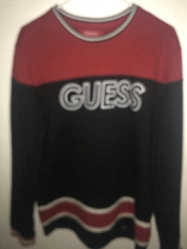 Guess × Vintage vintage red and black sweatshirt