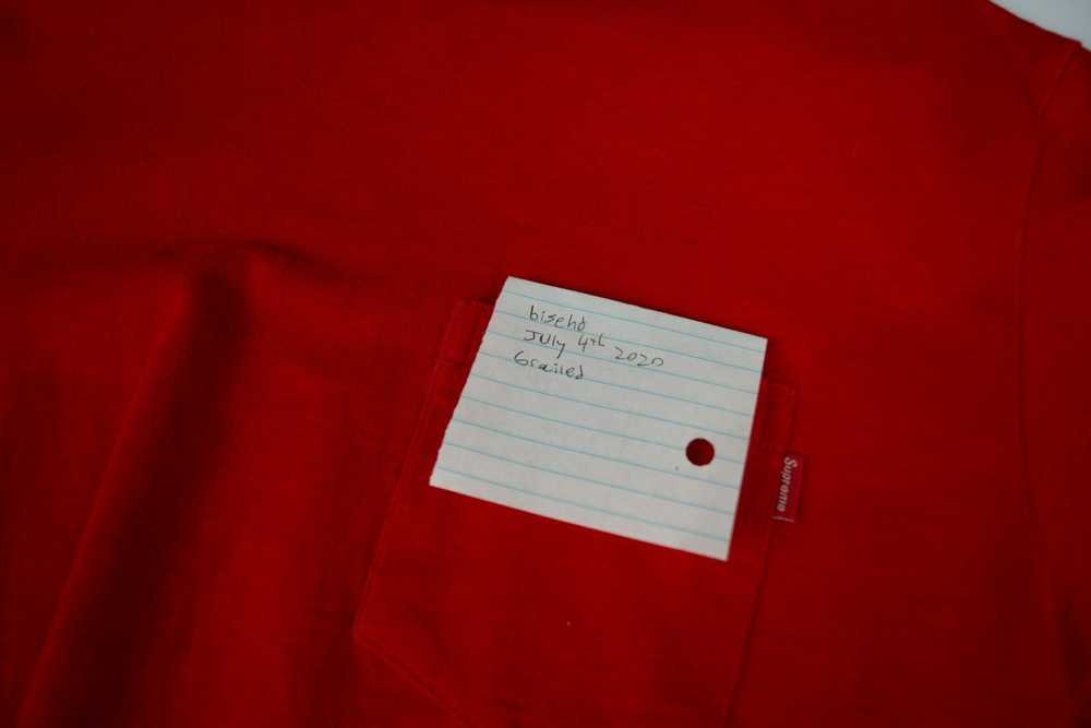 Supreme Red S/S Pocket Tee - image 1