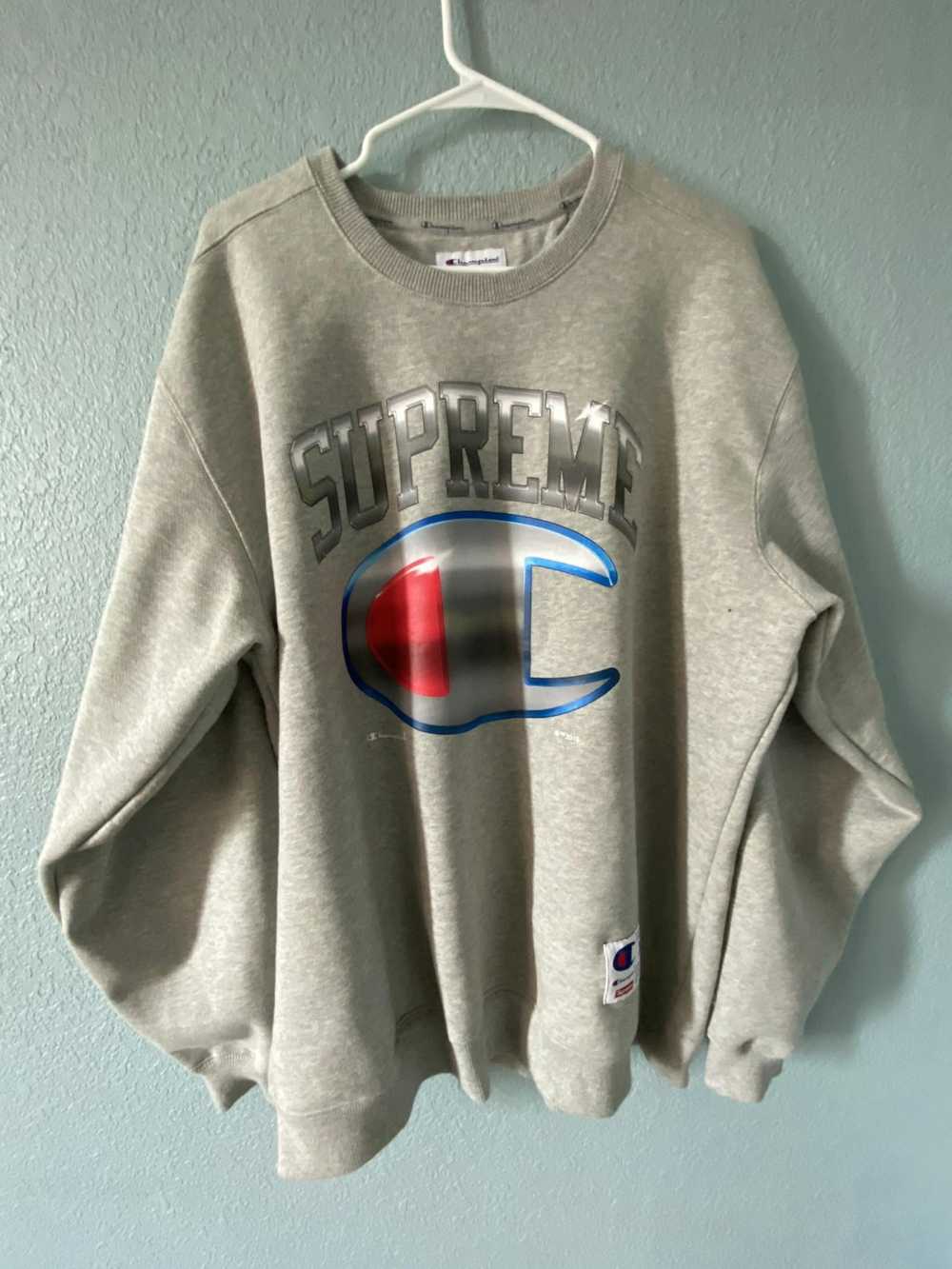 Supreme Supreme Champion Chrome Crewneck Heather … - image 1