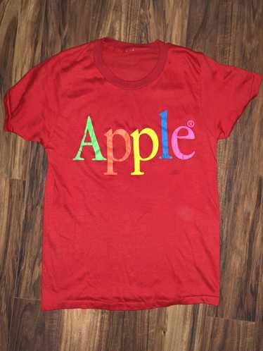 Apple × Vintage Vintage Red Apple Rainbow Logo Tee