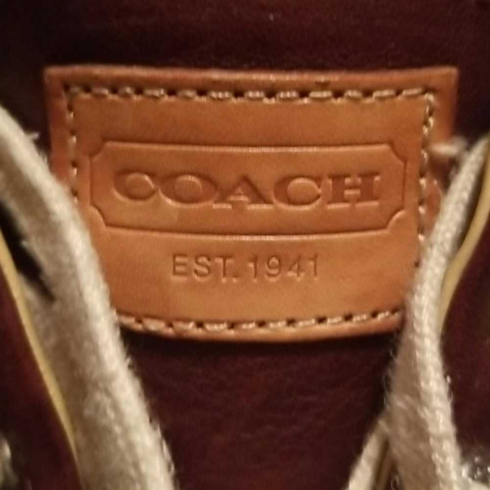 Coach coach leather low tops - image 3