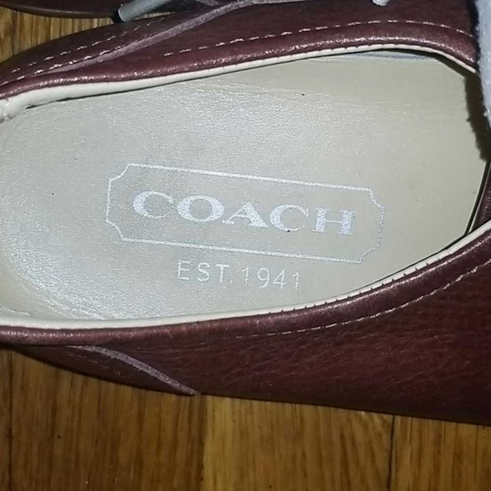 Coach coach leather low tops - image 5