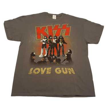 Anvil KISS Love Gun T-Shirt Size XL Mens Gray Gen… - image 1