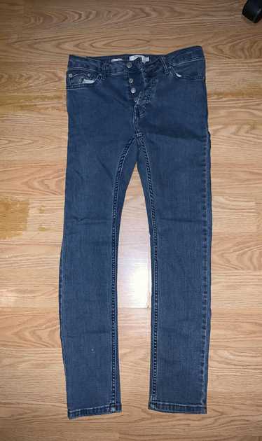Topman Topman Stretch Skinny Blue Jeans - image 1