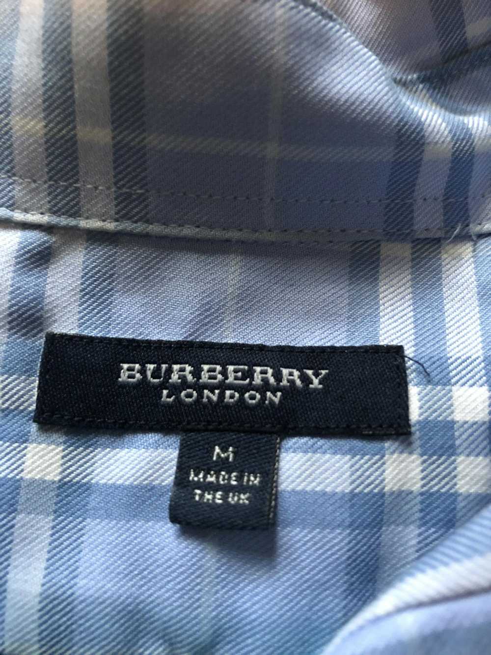 Burberry Burberry Blue and White Short Sleeve But… - image 2