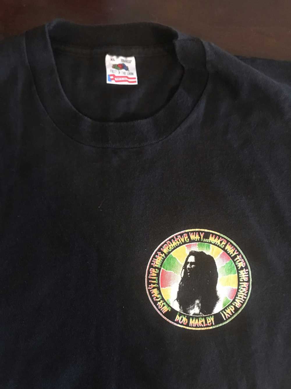 Fruit Of The Loom Vintage 90's Bob Marley Tshirt - image 2