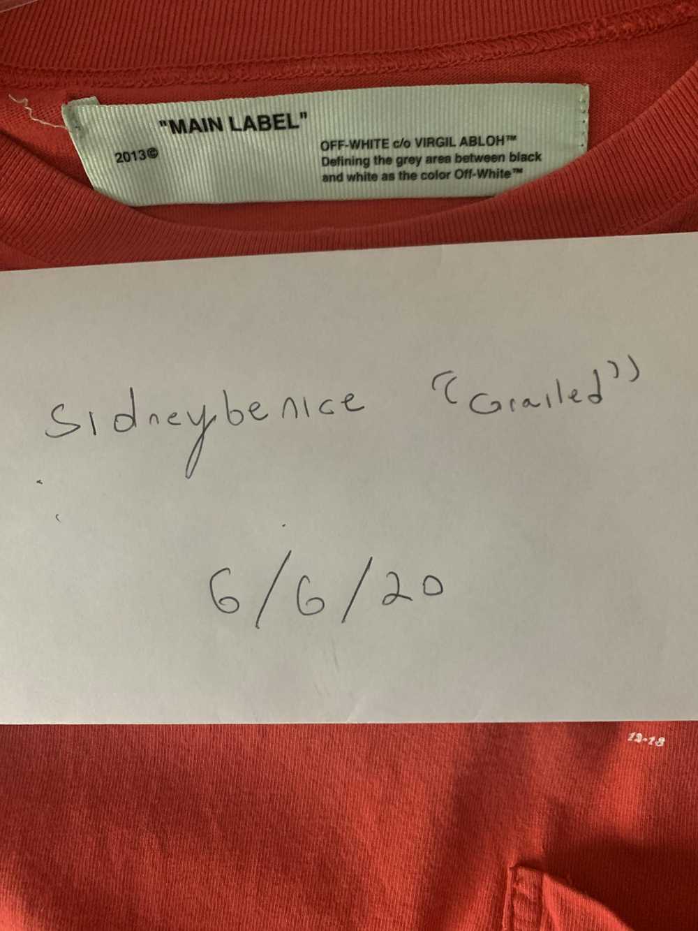 Off-White Off White Pocket Tee Size Small Red - image 4