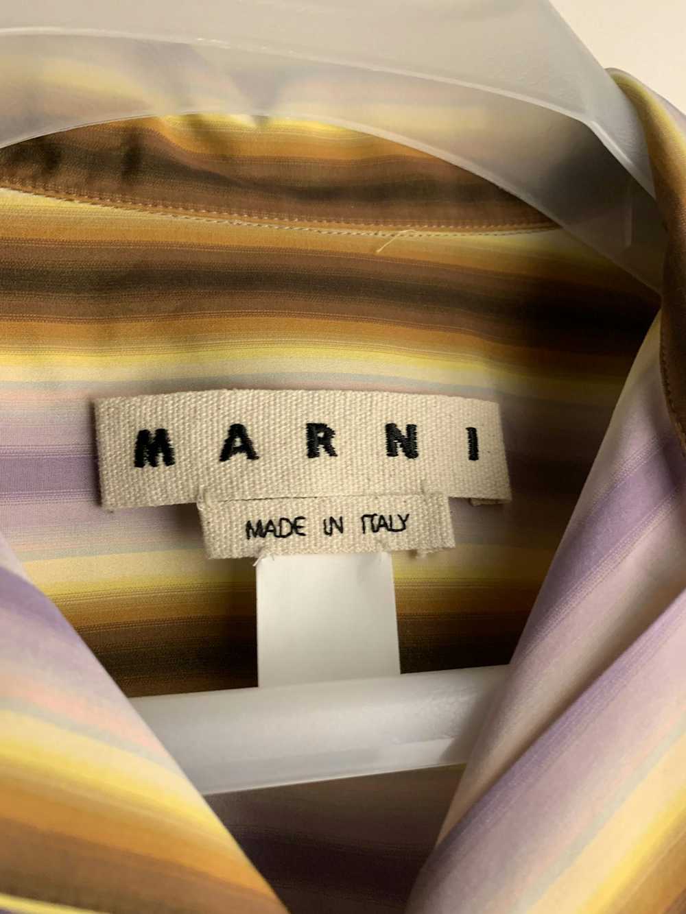 Marni Marni Striped Short Sleeve Button Up Size 50 - image 2
