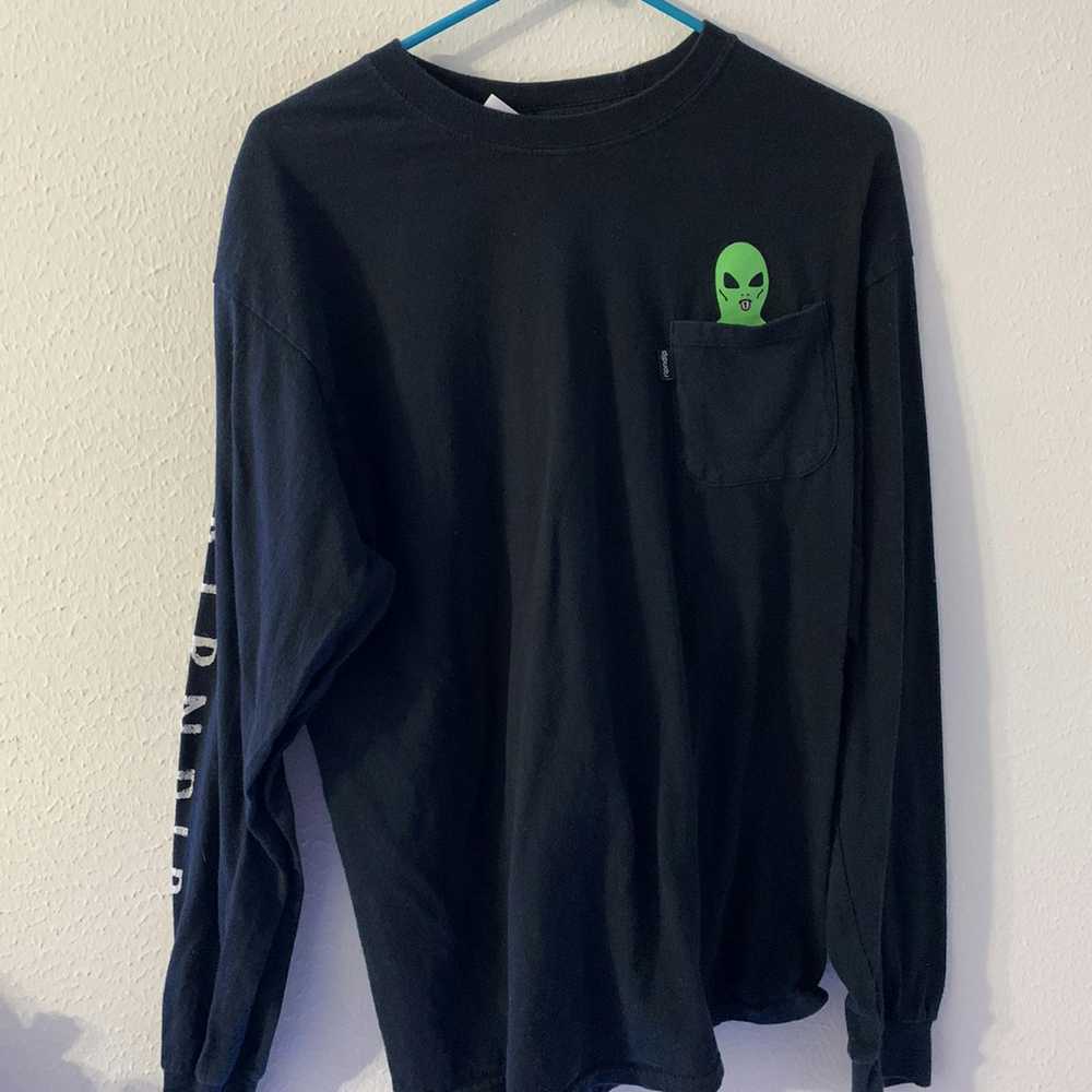 Rip N Dip Black long sleeve ripndip alien shirt - image 1