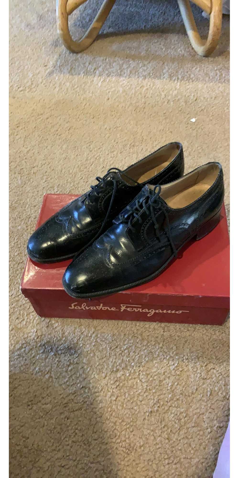 Salvatore Ferragamo Hand lasted black oxfords - image 1