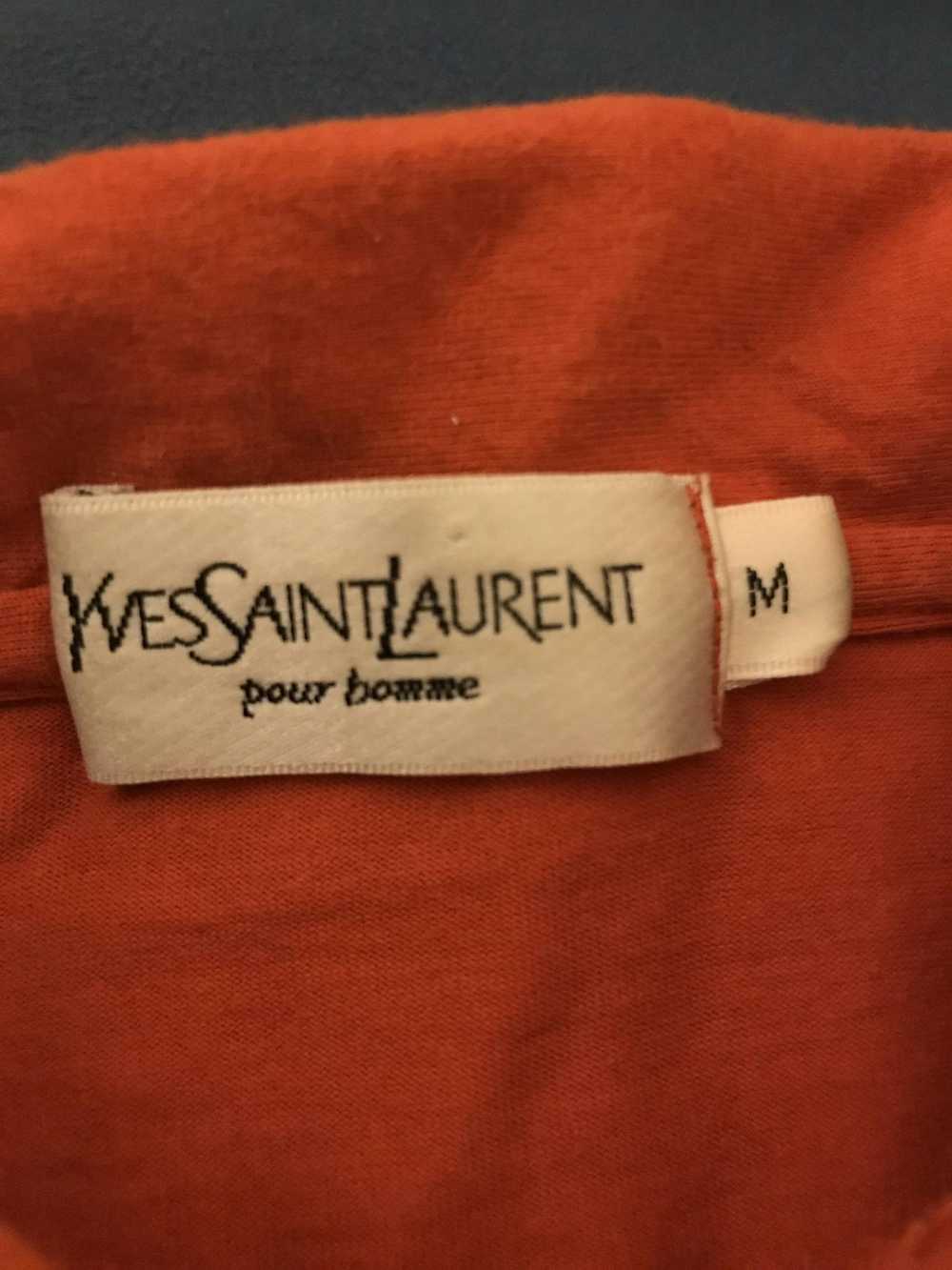 Yves Saint Laurent YSL orange polo - image 3