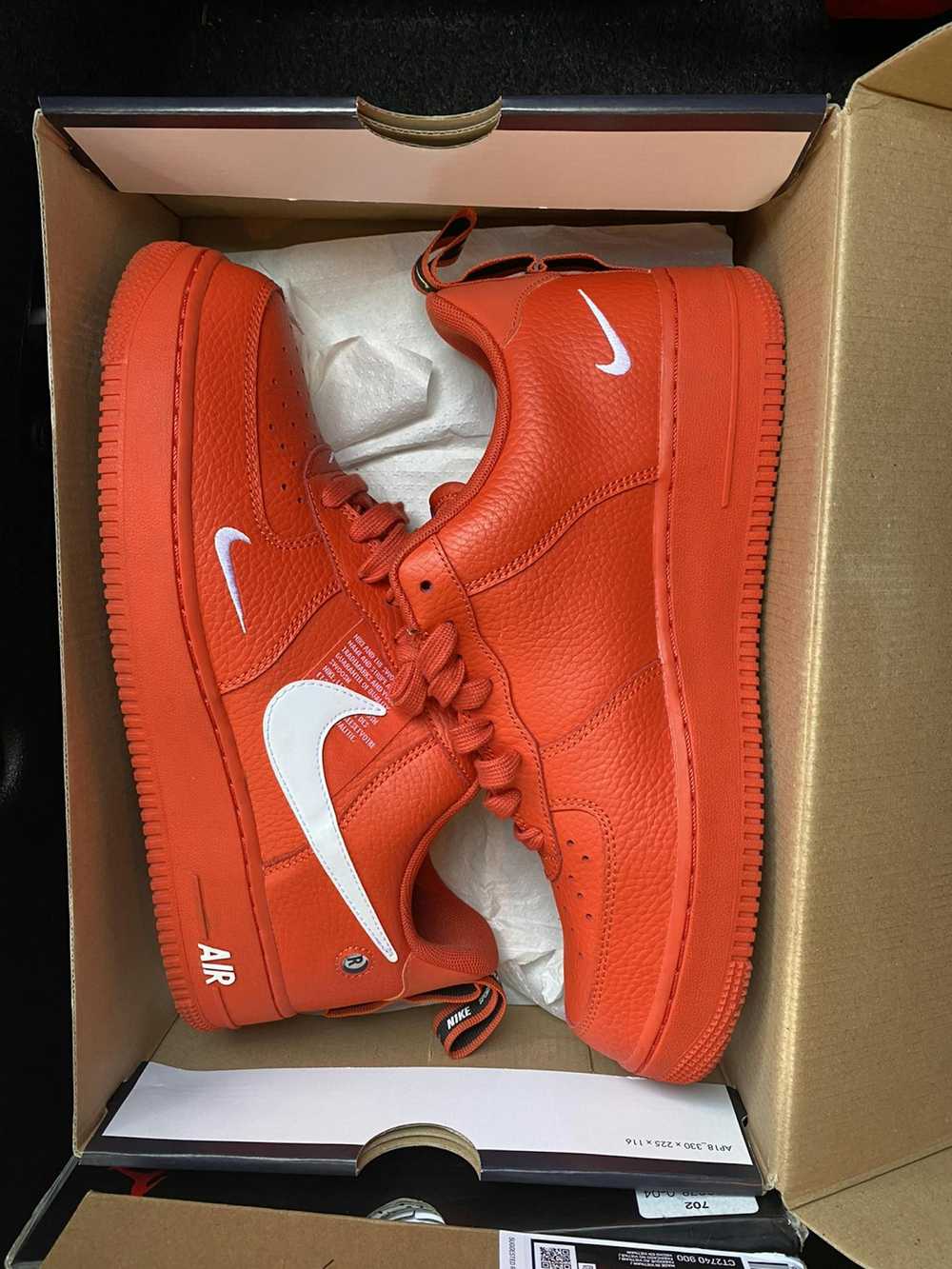 Nike AIR FORCE 1 ‘07 LV8 UTILITY ‘Team Orange’ - image 5