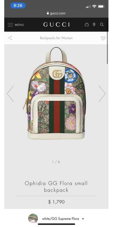 Gucci Gucci Ophidia GG Flora small backpack