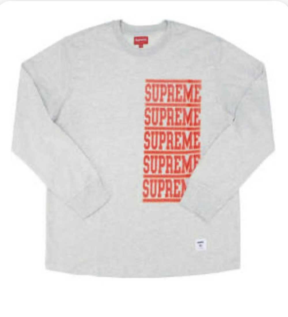 Supreme Supreme Stacked L/S Top Ash Grey (SS18) - image 2