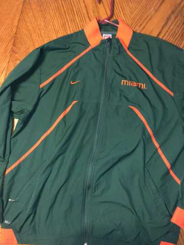 Nike Vintage Nike University of Miami Windbreaker - image 1