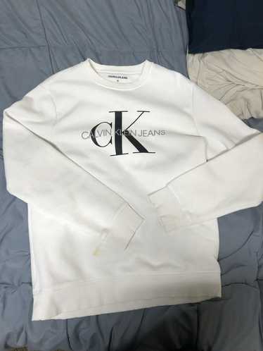 Calvin Klein White ck crewneck