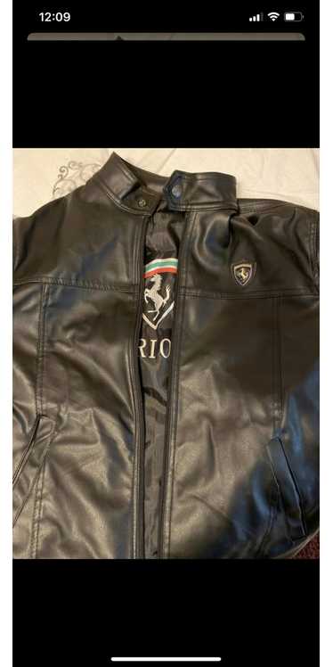 Ferrari Ferrari black leather jacket