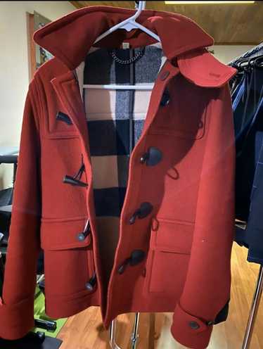 Burberry Burberry Red Peacoat Jacket