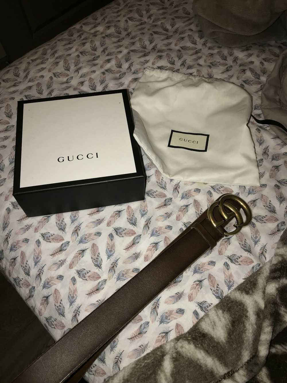 Gucci Gucci Brown Leather Belt - image 2