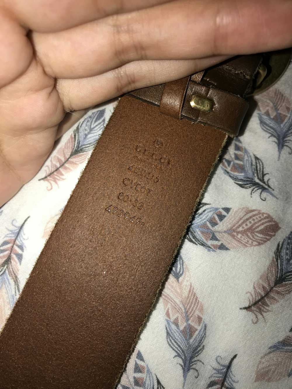 Gucci Gucci Brown Leather Belt - image 3
